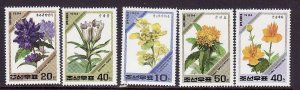 Korea-Sc#3325-9-unused NH set-Flowers-Flora-1994-