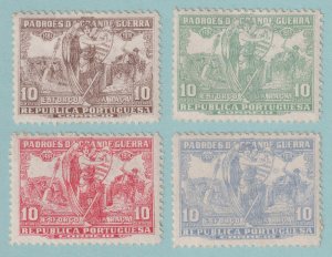 PORTUGAL RA7 - RA10 POSTAL TAX STAMPS  MINT HINGED OG * SET OF FOUR - POR-RA7