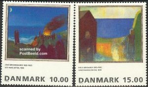 Denmark 1995, Paintings 2v, MNH