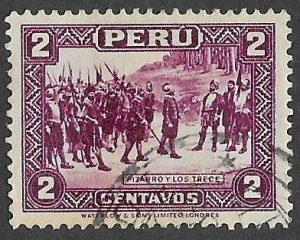 Peru # 339  Pizarro Arrival     (1)  VF Used