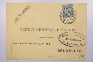 Hungary 1919 Cover / Perfin / To Belgium - L39256