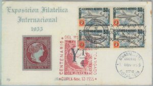 81602 - HAVANNA - POSTAL HISTORY - FDC LETTER 1955 centenary of the...-