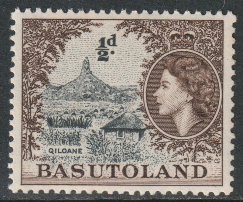 Basutoland Scott 46 - SG43, 1954 Elizabeth II 1/2d MH*