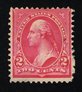 VERY AFFORDABLE GENUINE SCOTT #252 F-VF MINT OG 1894 CARMINE TYPE-III  #20472