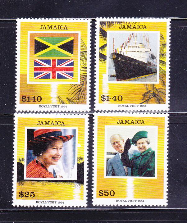 Jamaica 802-805 Set MNH Royal Visit (A)