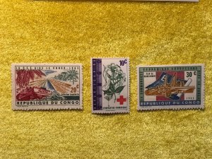 REPUBLIQUE DU CONGO, M.OG.H.# 443-455-456,1963,  HS39