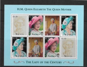 NEVIS SG926/26 1995 95th BIRTHDAY OF QUEEN MOTHER  MNH