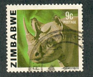 Zimbabwe #419 used single