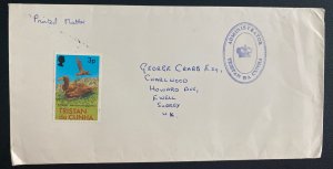 1960s Tristan Da Cunha Printed matter Cover To Ewell England