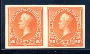 US SCOTT #229a IMPERFORATE PAIR MINT-SUPERB-OG-NH W/ PF CERT (4/3/24 GP)