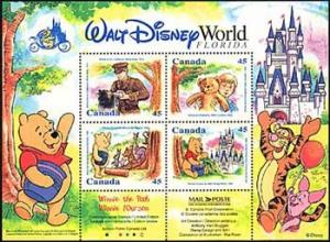 Canada - #1621b Disney S/Sheet - MNH