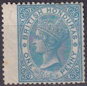 British Honduras #1  F-VF  Used  CV $72.50 (A19090)