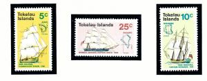 Tokelau Is 22-24 MNH 1970 Ships