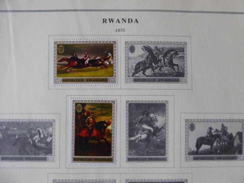 Rwanda 1962-1980  Mint/Used Stamp Collection on Scott Int Alb Pgs