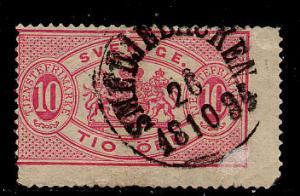 Sweden Scott # O17b, used