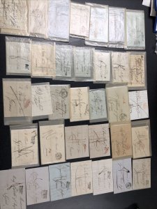 Italian Stampless Letters Mainly 1800’s ( 300 Covers ) 