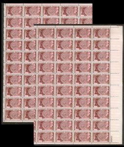 UNITED STATES (50) Complete Sheets Stamps ALL Mint Never Hinged FV=$99+