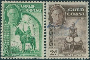 Gold Coast 1948 SG135-138 Constabulary Drums KGVI (2) FU