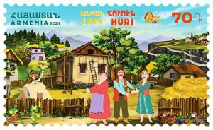 Armenia 2021 MNH** Mi 1203 Children’s philately cartoons Lazy Huri H. Toumanyan