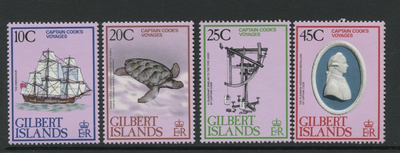 STAMP STATION PERTH Gilbert Is.#321-324 Capt.Cook Voyages  MNH 1979 CV$1.50