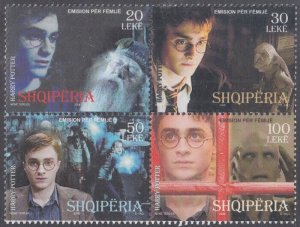 ALBANIA Sc # 2866a-d CPL MNH - HARRY POTTER BLOCK of 4