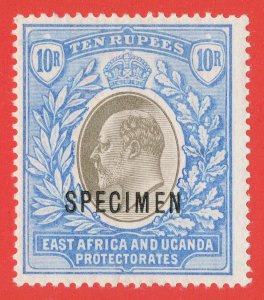 [sto631] EAST AFRICA & UGANDA 1903 SG#14s King Edward VII 10Rupees Grey & ultra