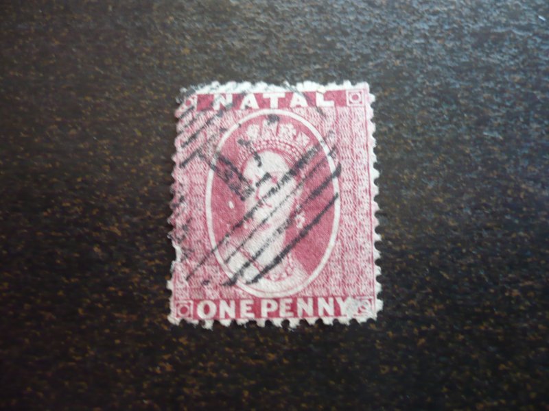 Stamps - Natal - Scott# 10 - Used Part Set of 1 Stamp