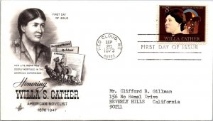 FDC 1973 SC #1487 Artcraft Cachet - Red Cloud, NE - Single - J1786