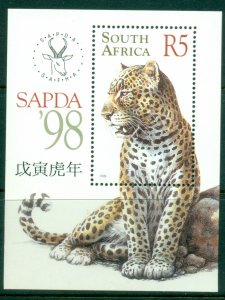 South Africa 1998 SAPDA '98 National Stamp Exhibition, Johannesburg Leopard M...