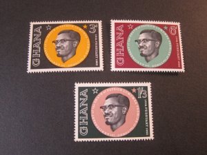 Ghana 1962 Sc 118-20 set MNH