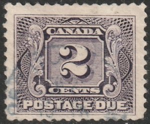 Canada 1924 Sc J2a postage due used thin paper
