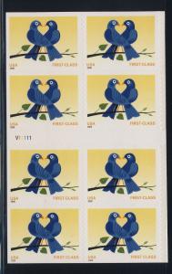 3976  MNH  pane of 8 Love with plate #