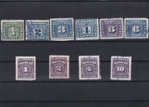 canada excise and postage due stamps ref r10718