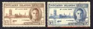 Pitcairn Islands Sc# 9-10 MLH Peace Issue