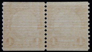 U.S. Mint Stamp Scott #687 4c Taft Coil Line Pair, Superb. Never Hinged. A Gem!