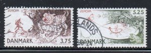 Denmark Sc 1078-1079 1997 Europa Stories & Legends stamp set used