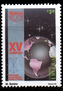 1993 Uruguay 15th congress of America UPAEP emblem #1467 ** MNH