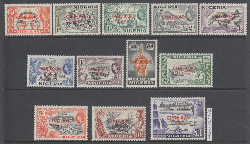 XG-AJ831 NIGERIA GBC - Definitives, 1960 Cameroons U.K.T.T. Ovp SG T1/12 MNH Set