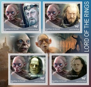 Stamps. Cinema. The Lord of the Rings 2023 year 1+1 sheets perforated MNH**