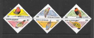 BIRDS - Benin #1204-1206  MNH