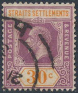 Straits Settlements  SC# 195  Used  wmk crown CA script Die I   see details &...