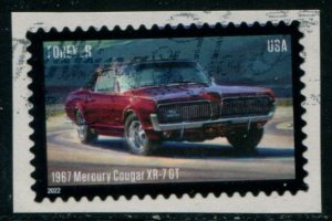 5718 US (60c) Pony Cars - Mercury Cougar XR-7 SA, used on paper