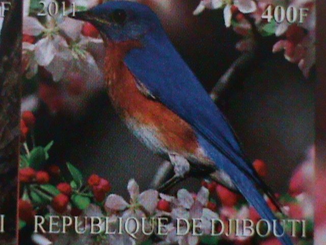 ​DJIBOUTI-2011 COLORFUL BEAUTIFUL LOVELY BIRDS IMPERF-MNH S/S-VERY FINE