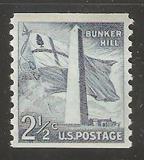 Coil 1056 MNH Bunker Hill