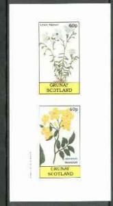 Grunay 1982 Flowers #06 (Linum & Jasminum) imperf set...