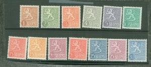 Finland #312-323 Unused Single (Complete Set)