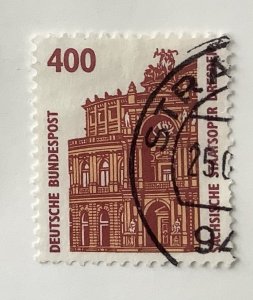 Germany 1987-96 Scott 1538 used - 400pf, Historic site,  State Opera in Dresden