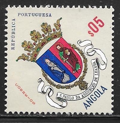Angola 448: 5c Arms of St.Paul of the Assumption, Luanda, MH, F-VF