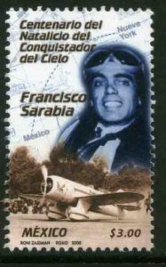 MEXICO 2222, Francisco Sarabia, Aviator, Centenary of his Birth. MINT, NH. VF.