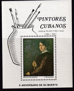 Sc# C303 Cuba 1978 Painting airmail souvenir sheet MNH CV: $3.00